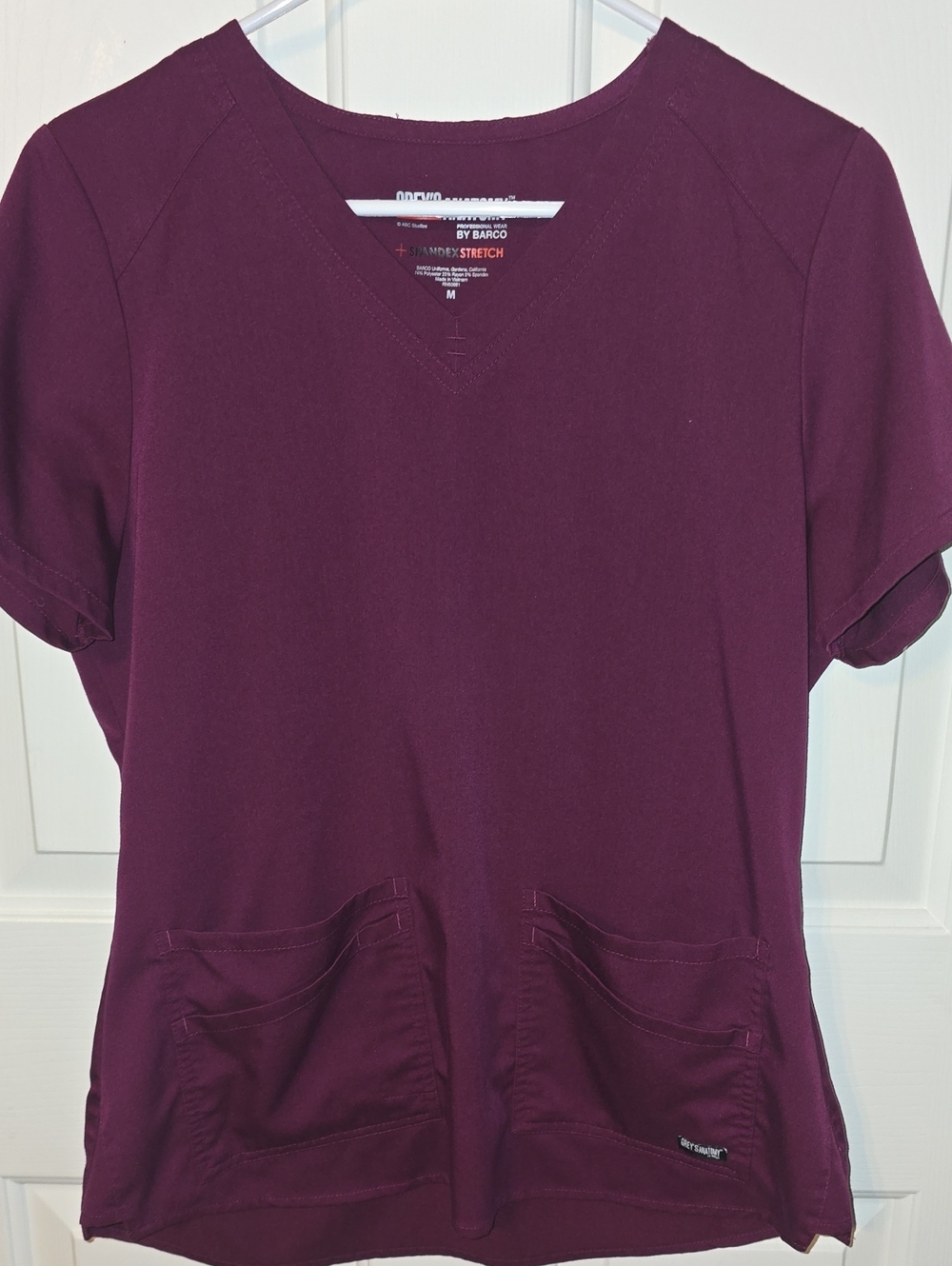 Barco Uniforms V-Neck Scrub Top - Burgundy